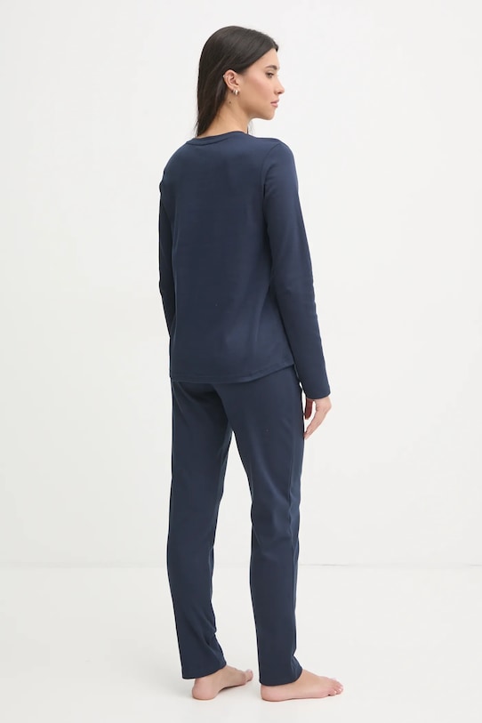 Bavlněné pyžamo Fila FPW4189 námořnická modř AW25