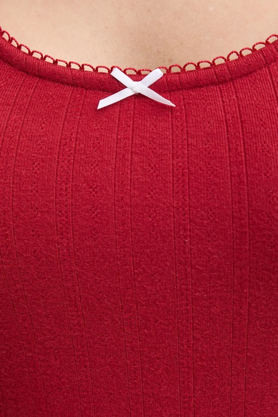 Pyžamový top Abercrombie & Fitch KI146.4046.501 burgundské