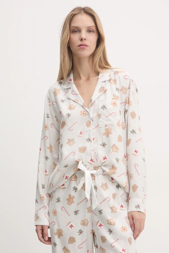 Pyžamo Hollister Co. KI346.4045.104 sivá AW24