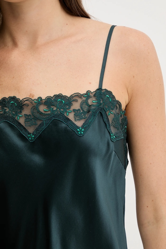 Chantelle koszulka nocna jedwabna C15OW5 turkusowy