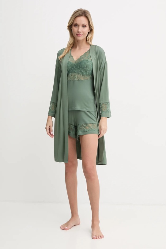 Kućni ogrtač Chantelle FEMILET FNAKV0 zelena AW24