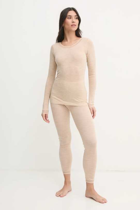 Chantelle longsleeve wełniany FEMILET FN1584 beżowy AW24