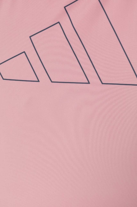 DÍVKA Jednodílné dětské plavky adidas Performance BIG BARS SUIT G IT2679 růžová