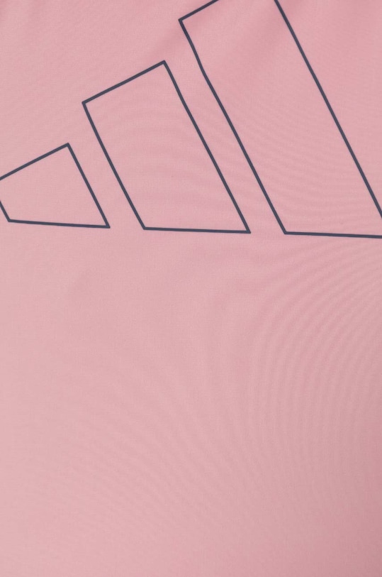 DÍVKA Jednodílné dětské plavky adidas Performance BIG BARS SUIT G IT2679 růžová