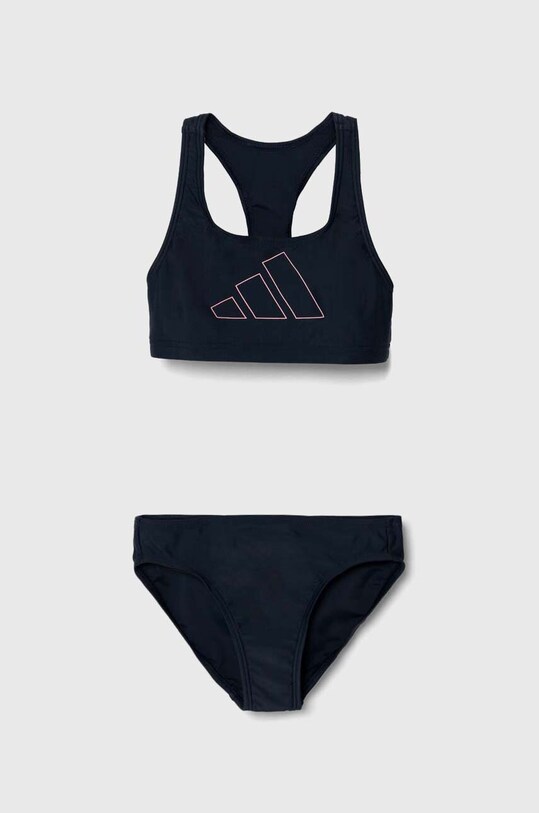 adidas Performance dwuczęściowy strój kąpielowy dziecięcy BIG BARS BIK GY komplet granatowy IV9849