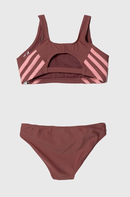 adidas Performance costum de baie pentru copii din două piese 3S BIKINI IY5069 roz AW24