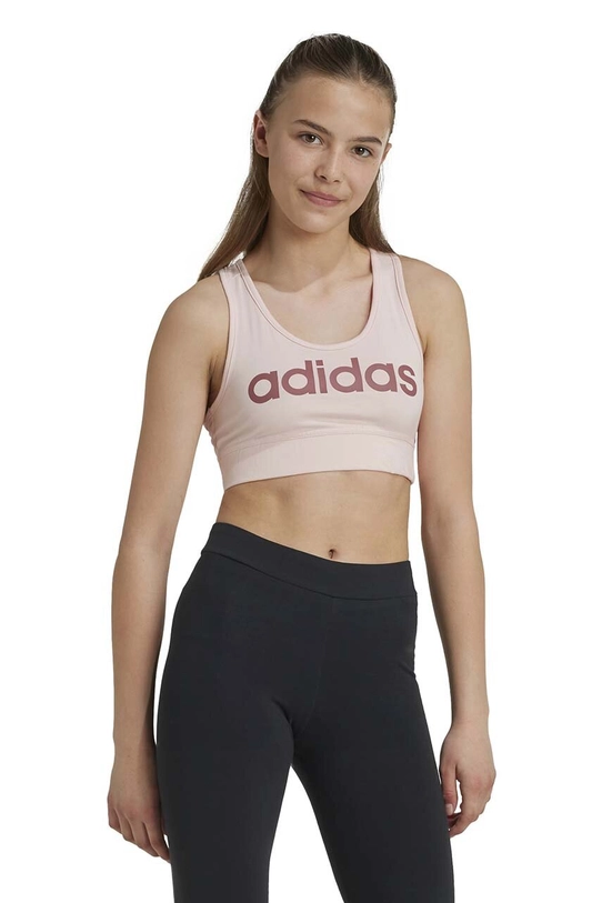 adidas biustonosz dziecięcy SPORTY STREET miękka różowy JF8749