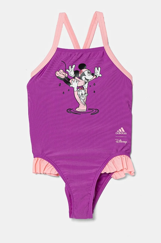 Детски цял бански adidas Performance x Disney без банели виолетов IS9911