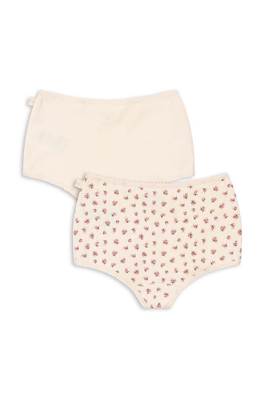 Dětské kalhotky Konges Sløjd BASIC 2 PACK GIRL HIPSTER GOTS 2-pack KS101407 béžová AW24
