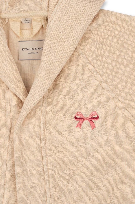 Konges Sløjd szlafrok bawełniany dziecięcy TERRY BATHROBE GOTS KS10170.G beżowy