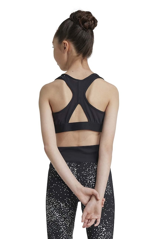adidas biustonosz sportowy dziecięcy JG PWR GL BRA IW3281 czarny