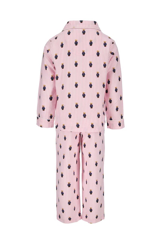 Детская хлопковая пижама Polo Ralph Lauren 3P0143 розовый AW24