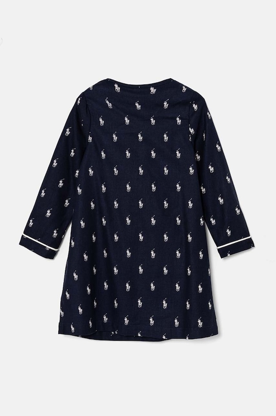 Детская хлопковая ночная рубашка Polo Ralph Lauren 3P0197 тёмно-синий AW24