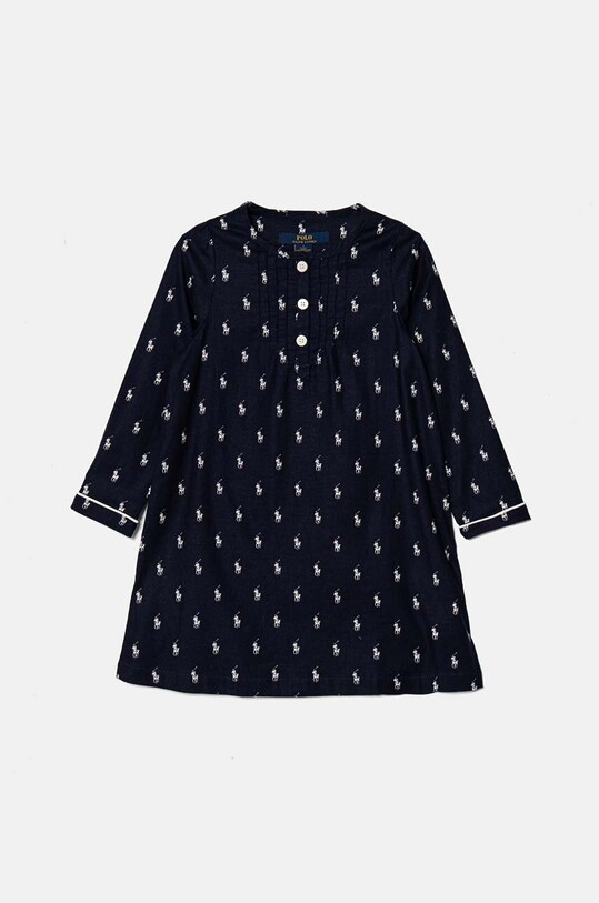 Polo Ralph Lauren cămașă de noapte din bumbac pentru copii camasa de noapte bleumarin 4P0197