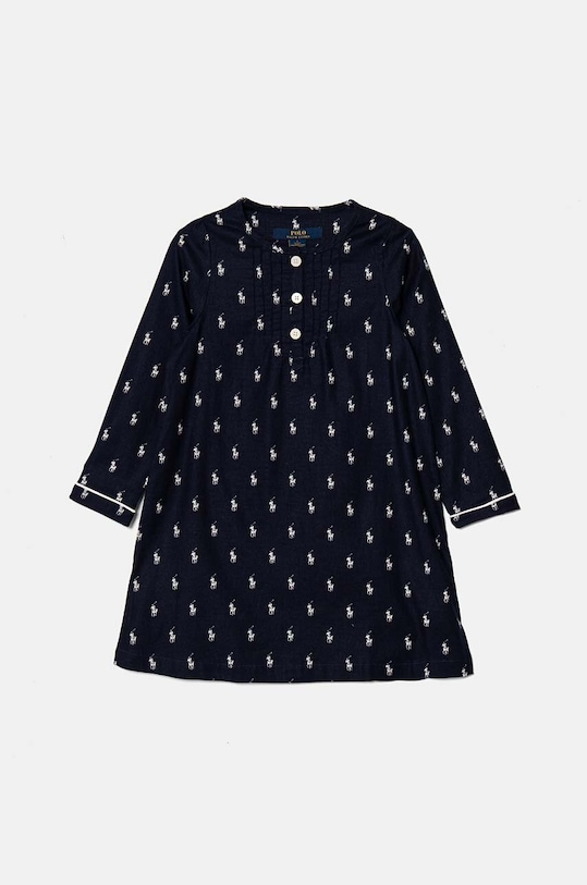 Polo Ralph Lauren koszula nocna bawełniana dziecięca koszulka nocna granatowy 4P0197