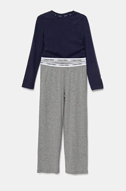 Calvin Klein Underwear gyerek pamut pizsama együttes szürke G80G800717.9BYH