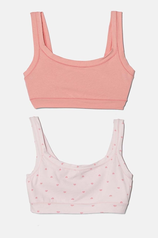 United Colors of Benetton biustonosz dziecięcy 2-pack miękka różowy 3K0A0R005.G.Seasonal