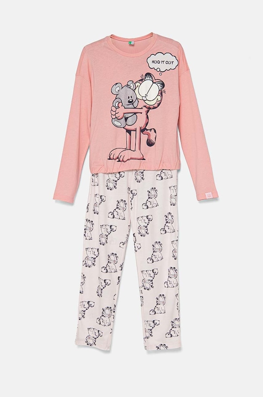 Detské pyžamo United Colors of Benetton sada ružová 3Y5E0P06V.G.Seasonal