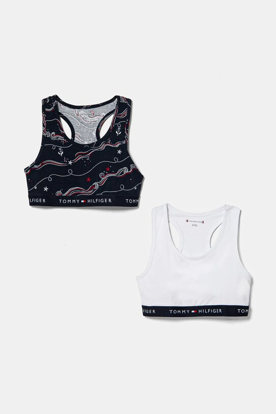 Tommy Hilfiger biustonosz dziecięcy 2-pack miękka granatowy UG0UG00749.9BYH