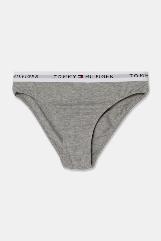 Deklice Otroške spodnje hlače Tommy Hilfiger 2-pack UG0UG00750.9BYH siva
