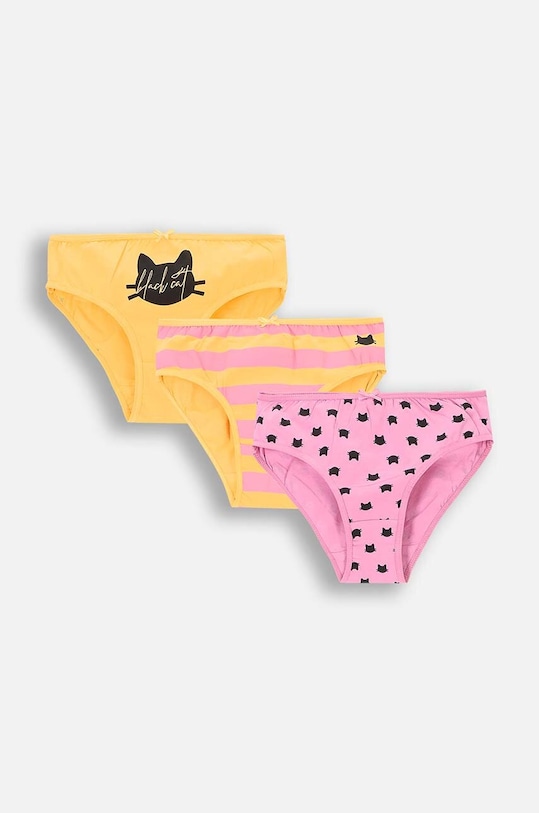 Coccodrillo figi dziecięce bawełniane 3-pack 3-pack różowy ZC4406308PAN