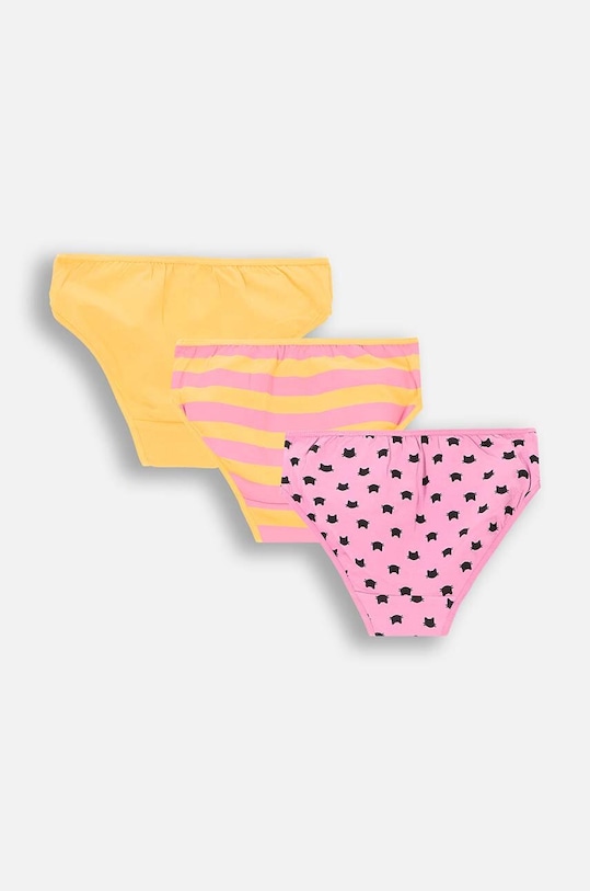 Coccodrillo figi dziecięce bawełniane 3-pack ZC4406308PAN różowy AW24