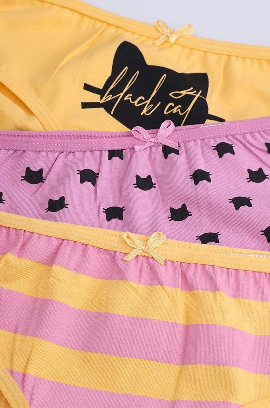 Dziewczynka Coccodrillo figi dziecięce bawełniane 3-pack ZC4406308PAN różowy