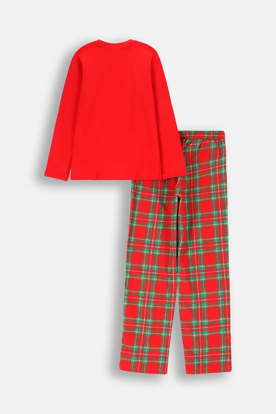 Coccodrillo pijamale de bumbac pentru copii ZC4448119PJS rosu AW24