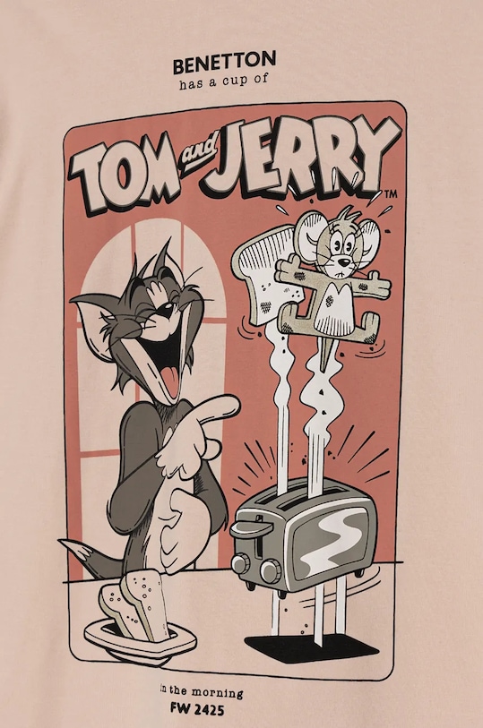 Παιδική πιτζάμα United Colors of Benetton ροζ 3DKE0P07C.G.Seasonal