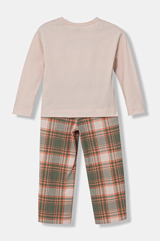 United Colors of Benetton pijamale de bumbac pentru copii 34NB0P07L.G.Seasonal bej AW24