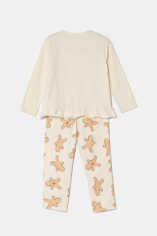 United Colors of Benetton piżama 3DKE0P07Z.G.Seasonal beżowy AW24