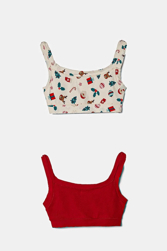 Σουτιέν United Colors of Benetton 2-pack μαλακό κόκκινο 3LFC0R006.G.Seasonal