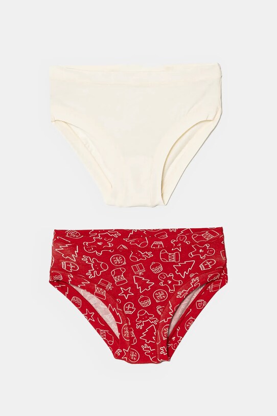 United Colors of Benetton figi dziecięce 2-pack 2-pack beżowy 3LFC0S027.G.Seasonal