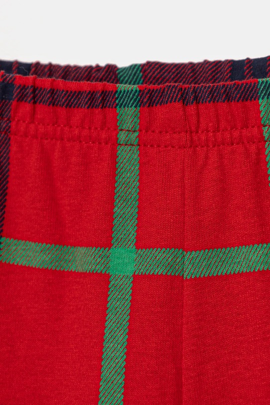 Fete United Colors of Benetton pijamale de bumbac pentru copii 37MW0P07R.G.Seasonal rosu