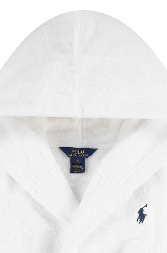 Chłopiec Polo Ralph Lauren szlafrok bawełniany dziecięcy 8P0188 biały