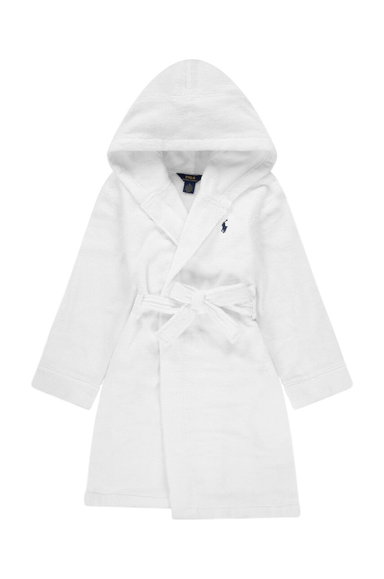 Pamučni kućni ogrtač za bebe Polo Ralph Lauren bijela 9P0188