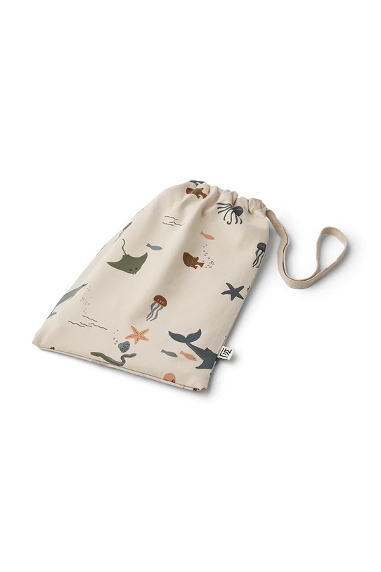 Liewood piżama bawełniana dziecięca Wilhelm Printed Pyjamas Set beżowy LW19854