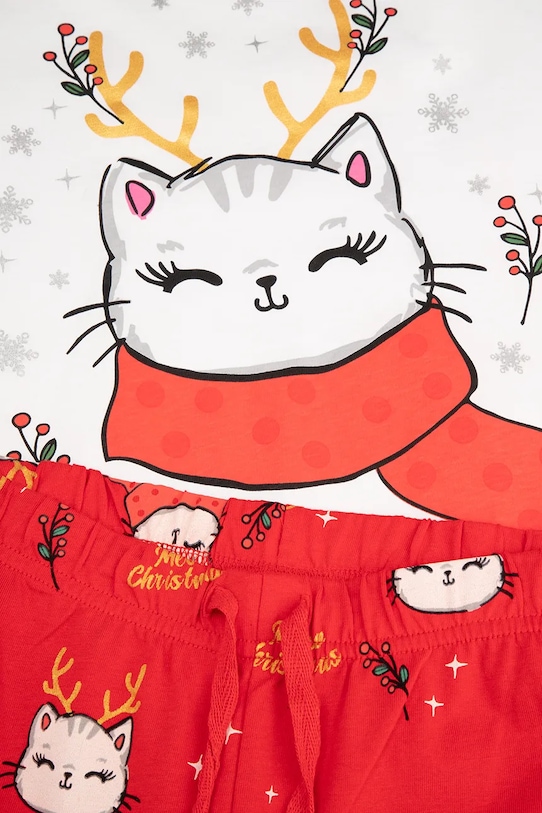 Coccodrillo piżama bawełniana dziecięca czerwony ZC4448105MER