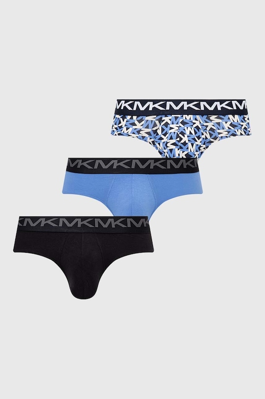 Michael Kors slipy 3-pack dzianina niebieski 6F41L10033