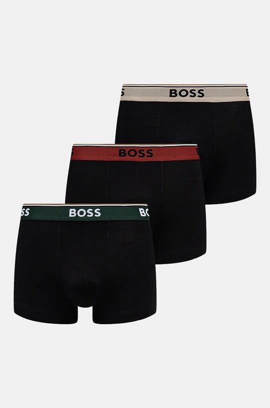 BOSS boxeralsó 3 db sima fekete 50517827