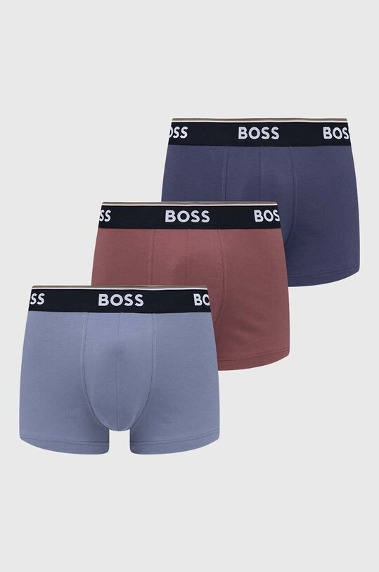 Boxerky BOSS 3-pack pletenina vícebarevná 50517827