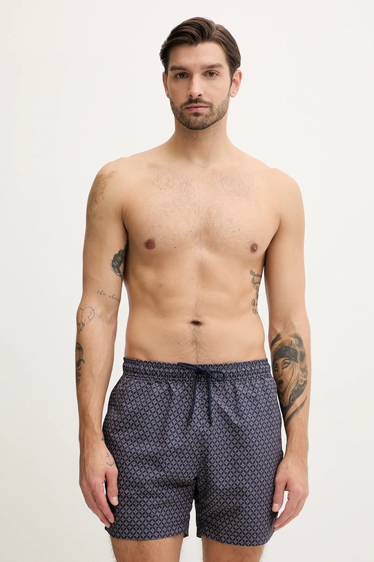 BOSS szorty kąpielowe Planet friendly granatowy 50518968