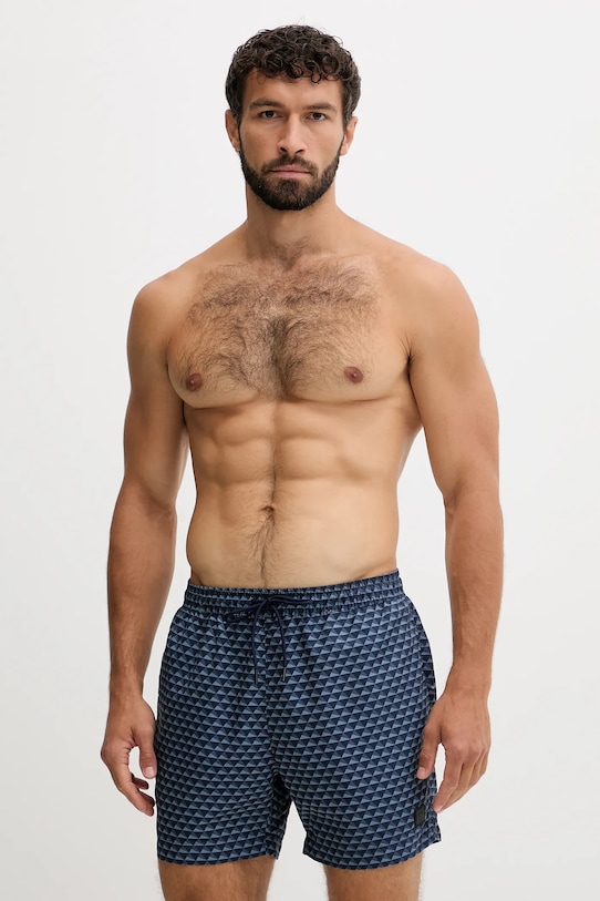 BOSS pantaloncini da bagno Planet friendly blu 50518968