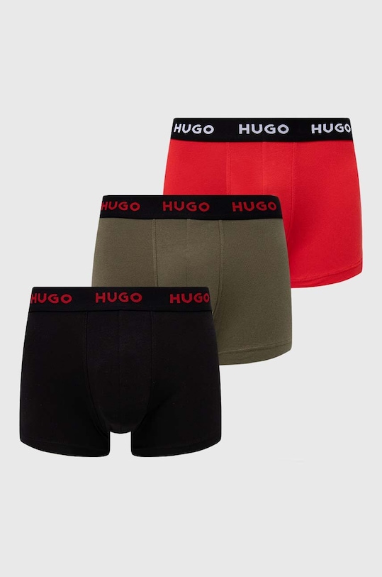Boxerky HUGO 3-pack potisk vícebarevná 50517878