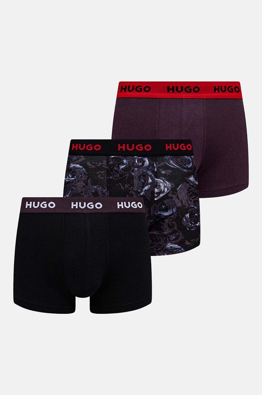 HUGO bokserki 3-pack dzianina czarny 50517894