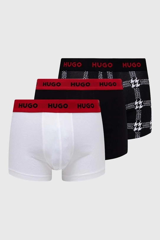 Боксери HUGO 3-pack трикотаж чорний 50517894