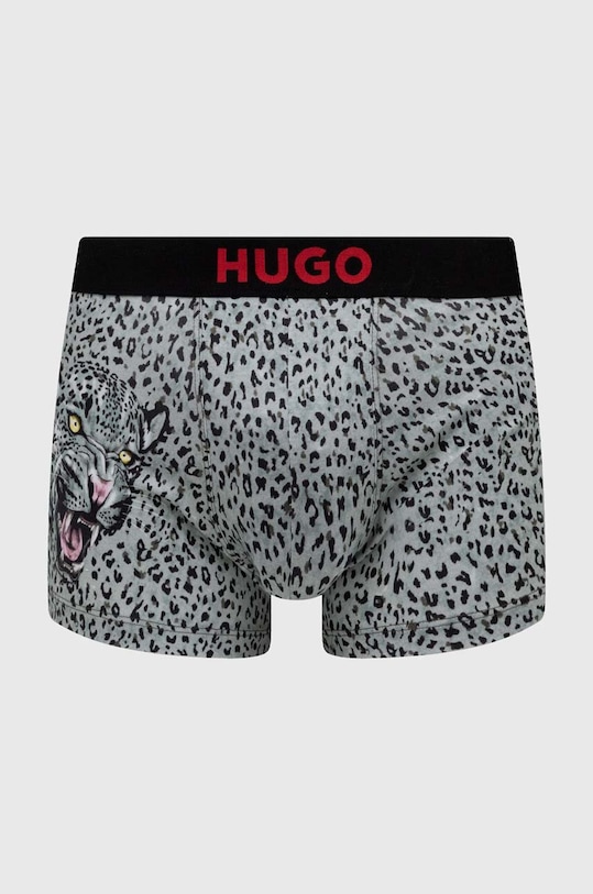 HUGO bokserki wzorzyste szary 50517860
