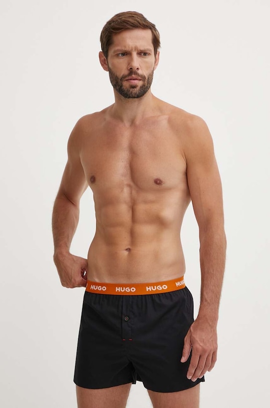 HUGO bokserki bawełniane 3-pack bawełna czarny 50518079