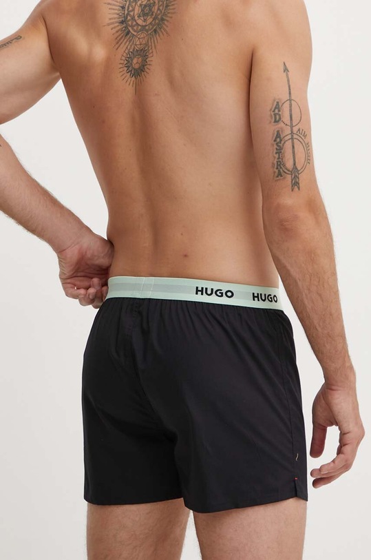 HUGO bokserki bawełniane 3-pack 50518079 czarny