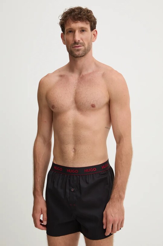 Oblečenie Bavlnené boxerky HUGO 3-pak 50518079 čierna